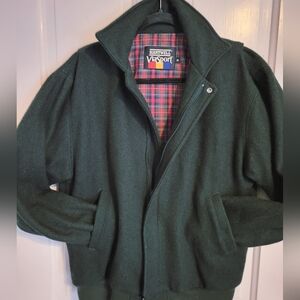 Hartwell ViaSport Vtg Sz M Made In USA Wool Bomber Coat